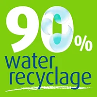 90% water-recyclage